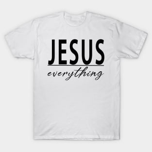 Jesus Over Everything Cool Motivational Christian T-Shirt